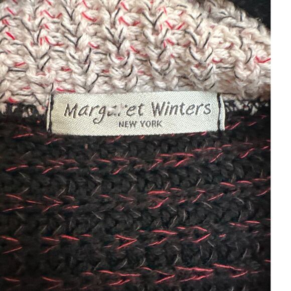 Margaret Winters New York Artistic Patchwork Cardigan Made in USA Medium - Picture 3 of 7